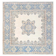 10
x10
 Elfenbein Vintage Persisch Kerman Hand geknüpft weiche Wolle Quadrat Teppich