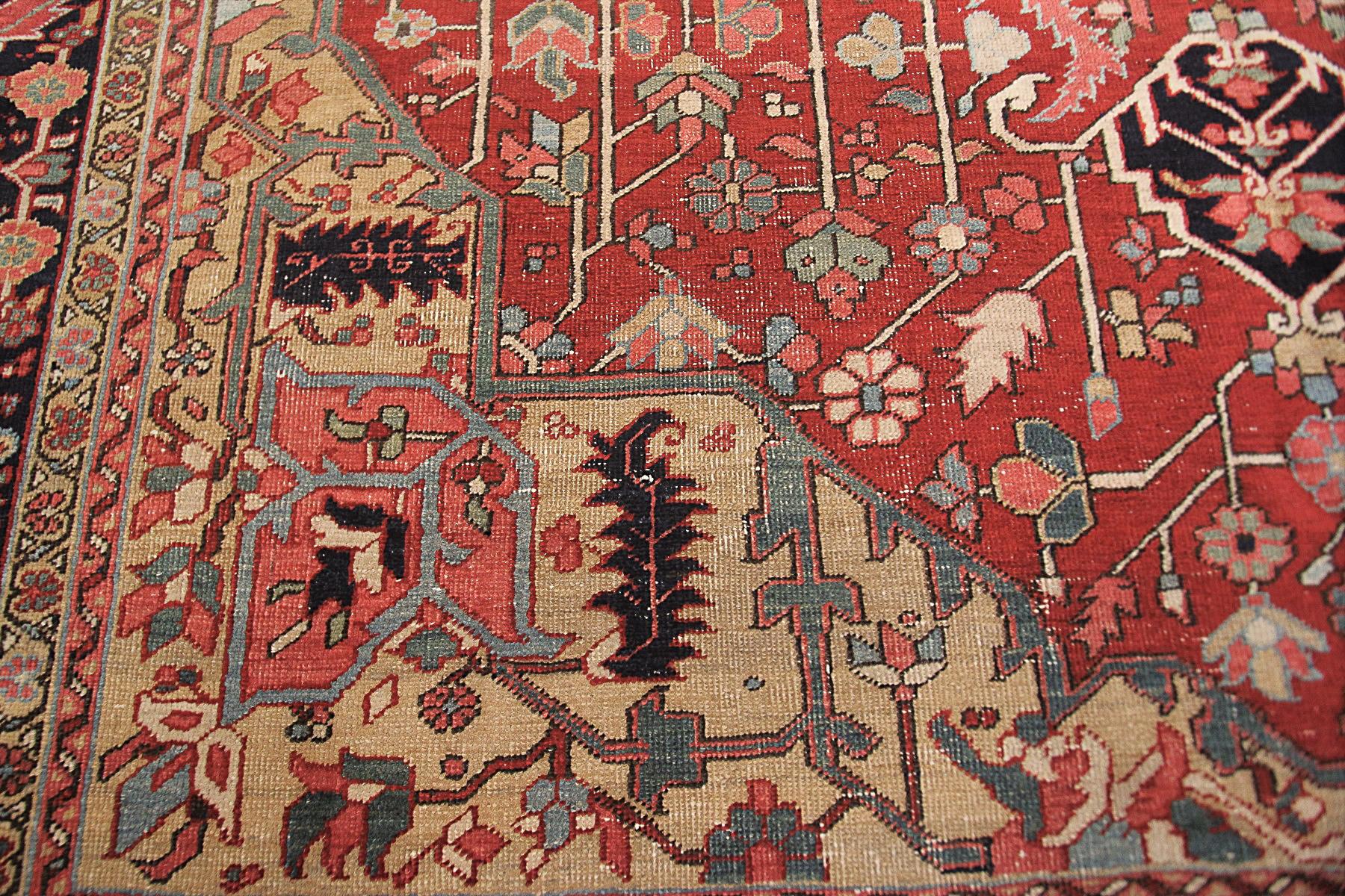 Antique Serapi Rug Antique Persian Heriz Serapi Handamde For Sale 1