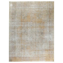10x12 Hand-Knotted Vintage Distressed Tabriz Area Rug