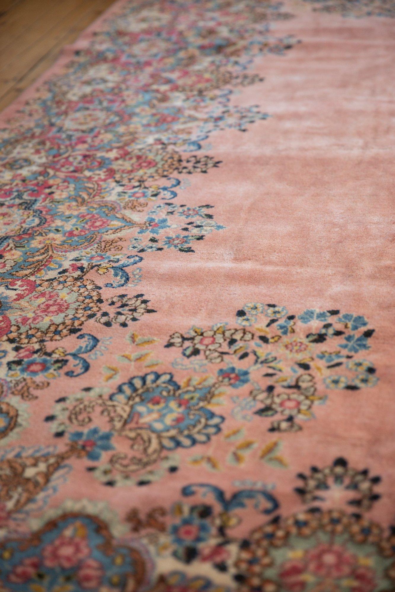 Hand-Knotted Vintage Kerman Carpet For Sale