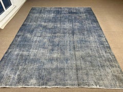 10x13 Ft Light Blue Handmade Turkish Large Area Rug, Modern Living Room Carpet (tapis de salon moderne)