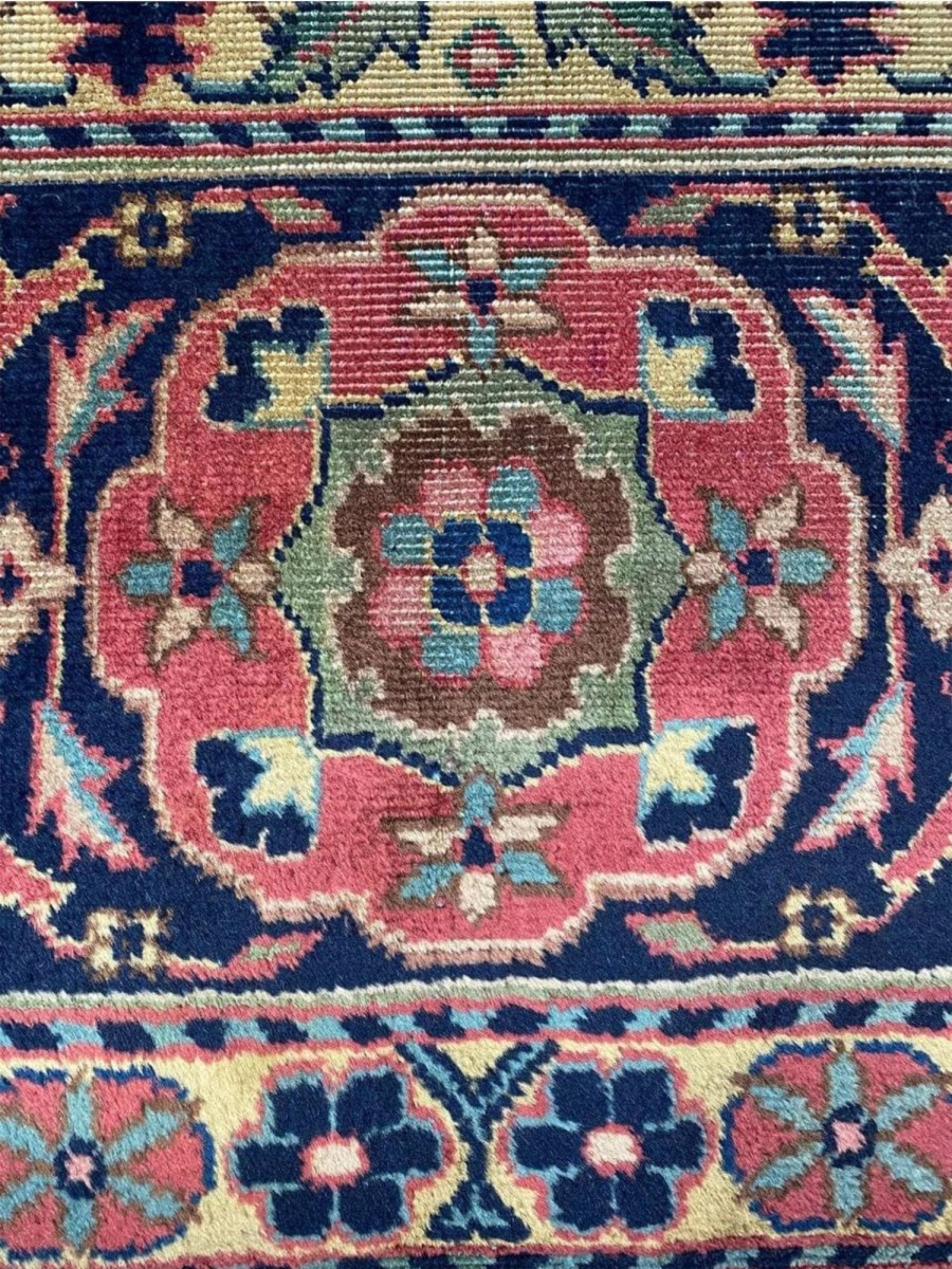 10x13 Hand Knotted Antique Turkish Sparta Area Rug For Sale 2