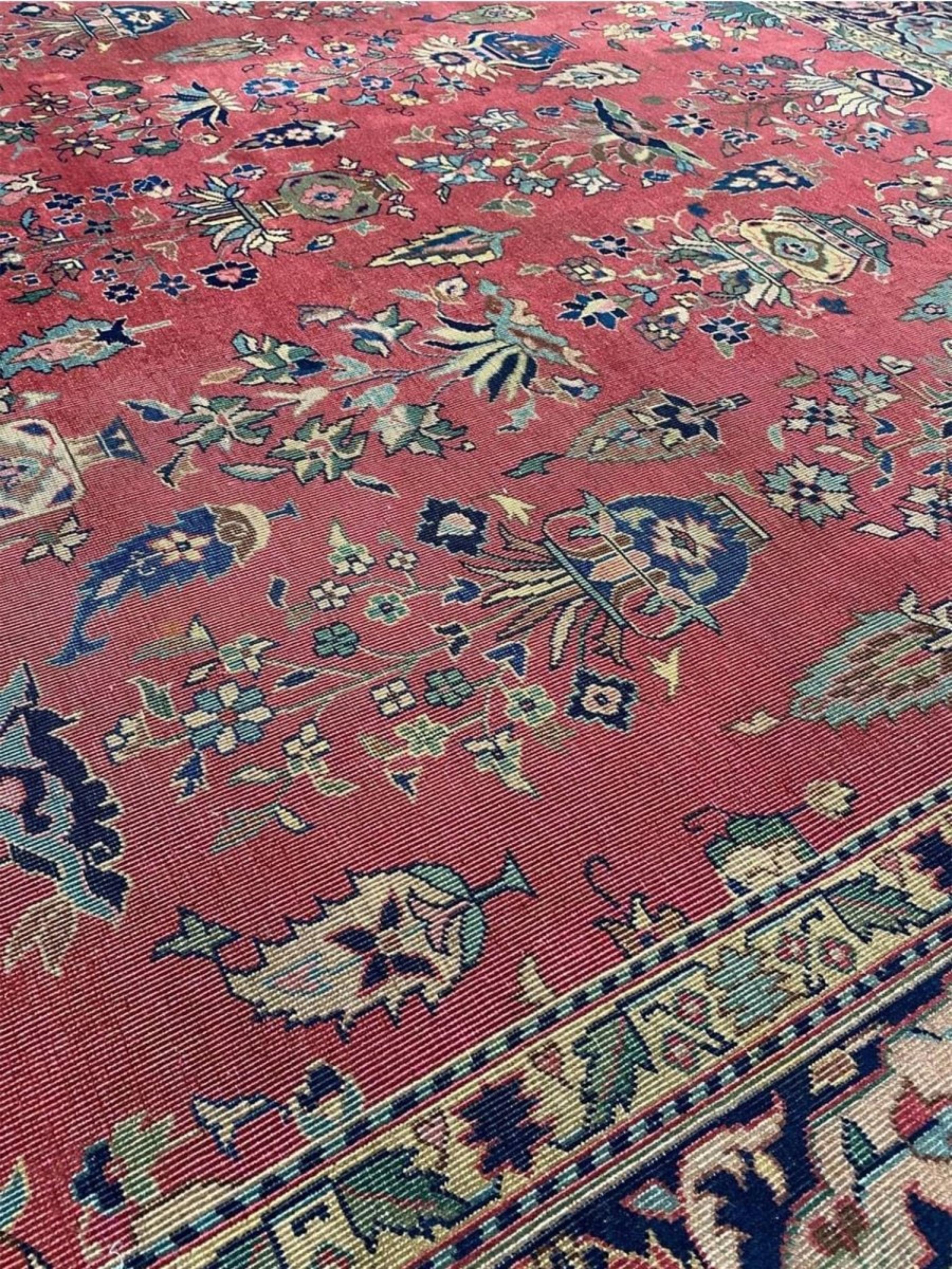 10x13 Hand Knotted Antique Turkish Sparta Area Rug For Sale 3