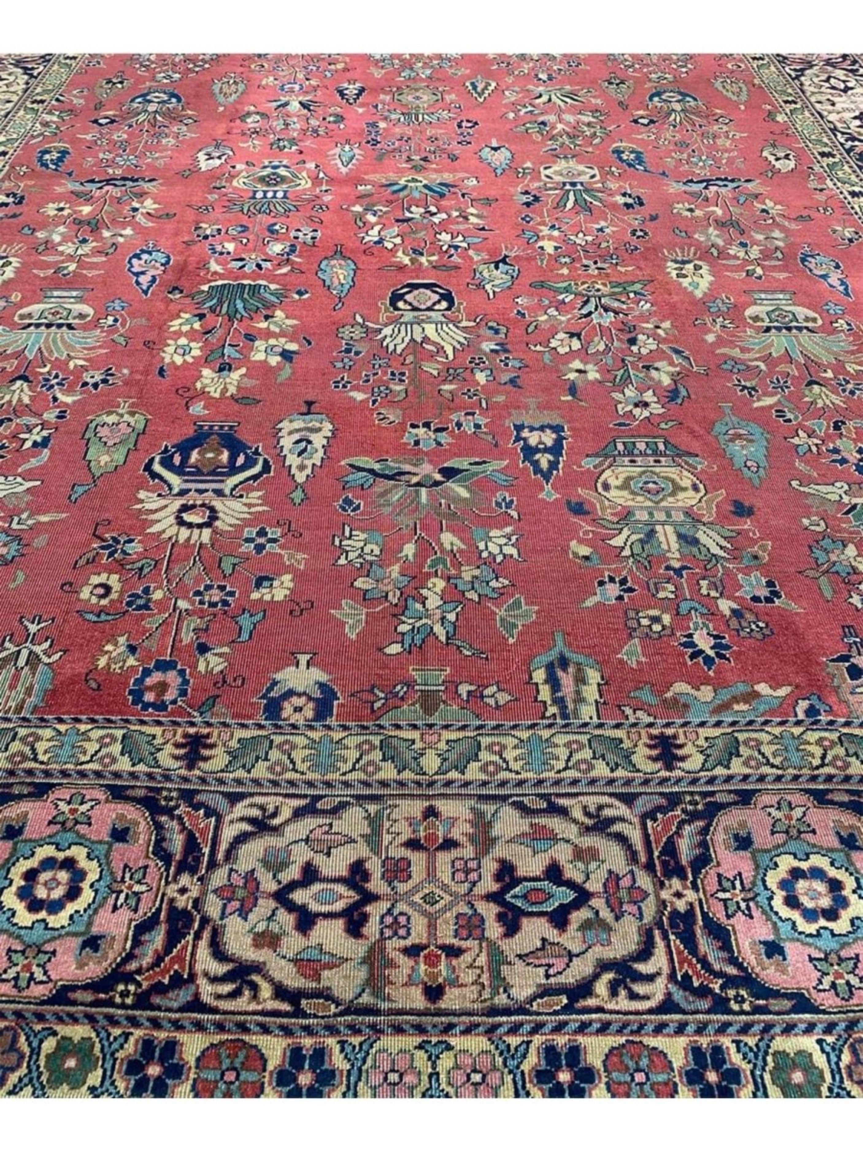 10x13 Hand Knotted Antique Turkish Sparta Area Rug For Sale 4
