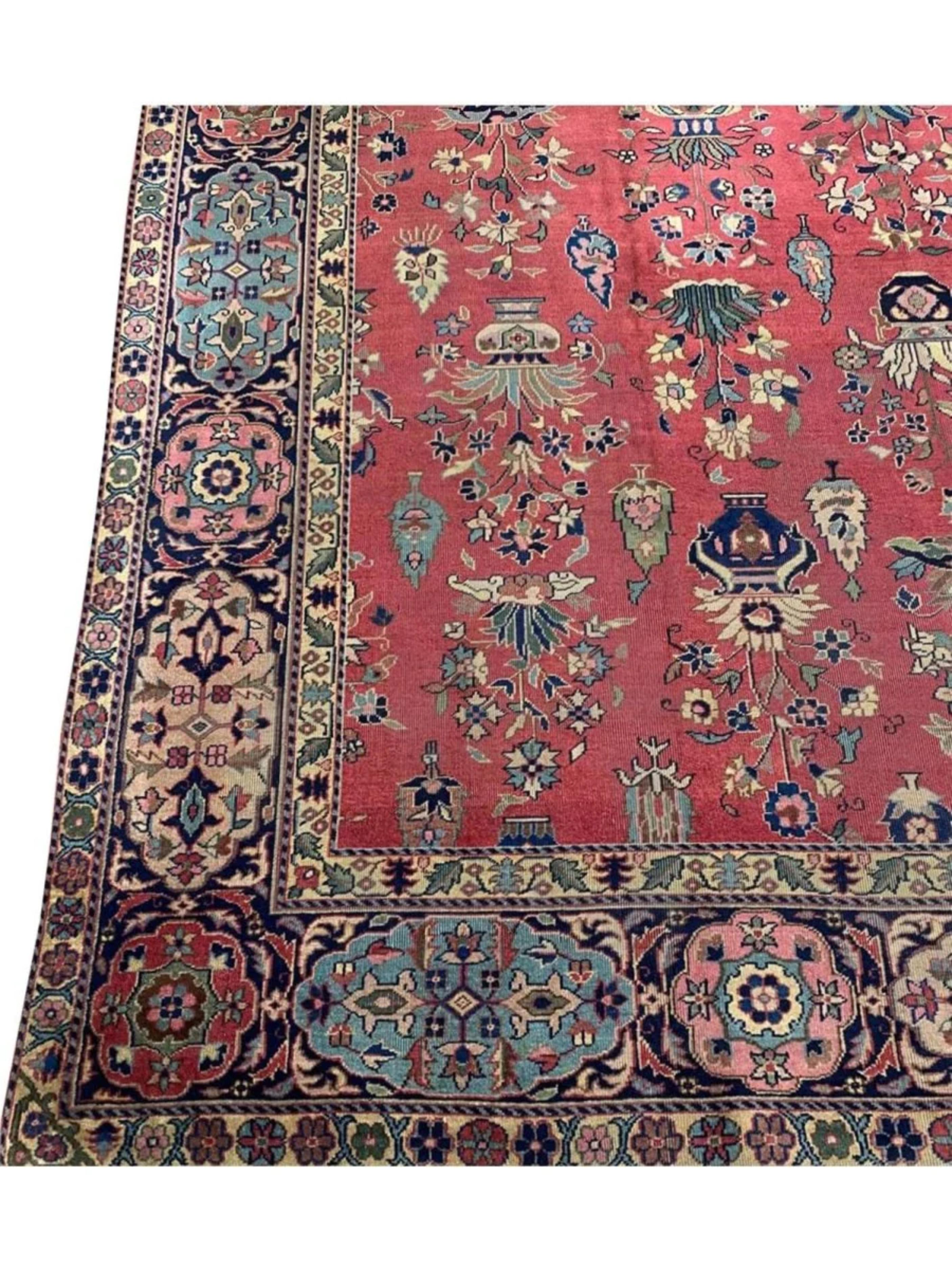 Hand-Knotted 10x13 Hand Knotted Antique Turkish Sparta Area Rug For Sale