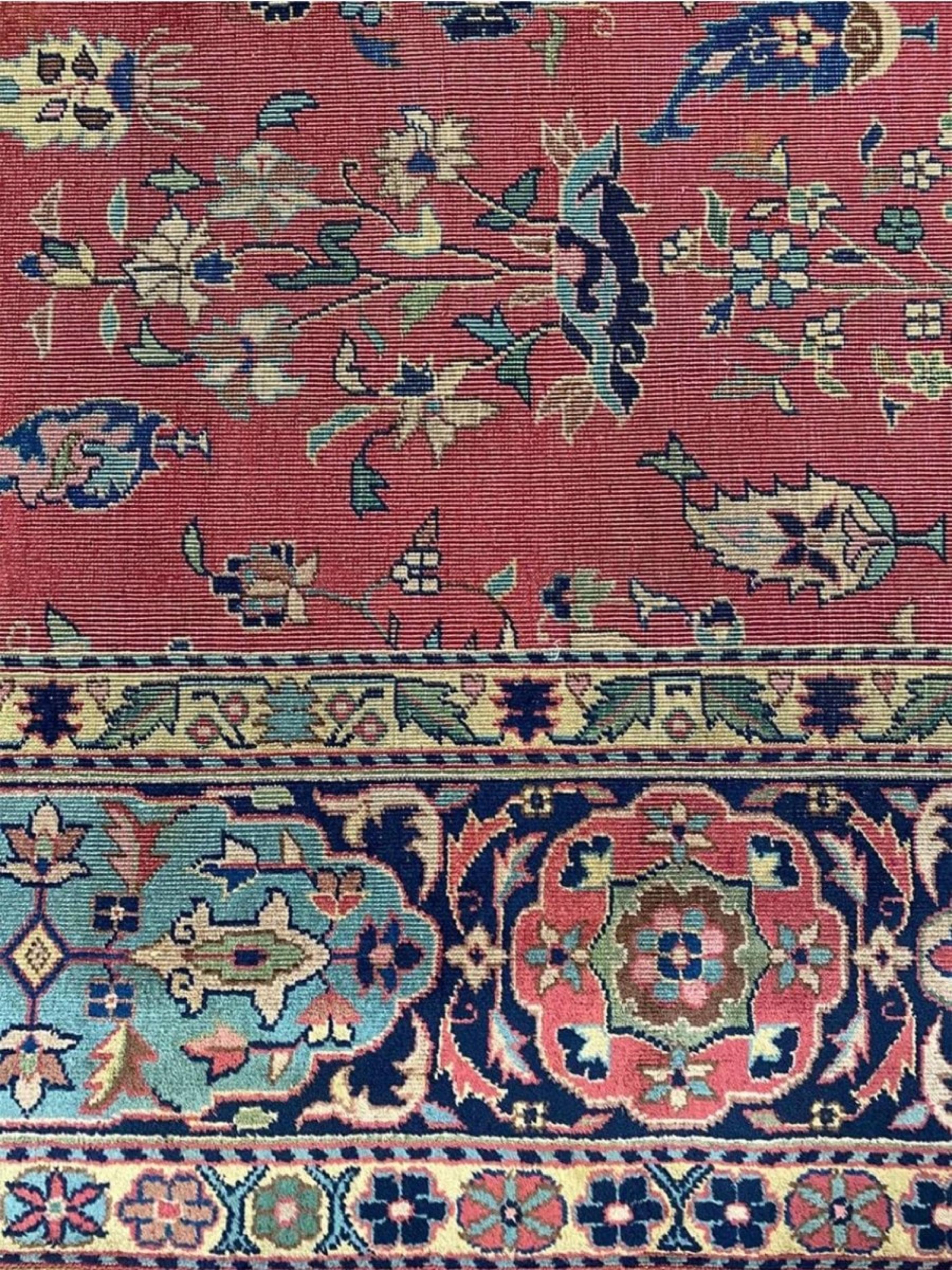 Wool 10x13 Hand Knotted Antique Turkish Sparta Area Rug For Sale