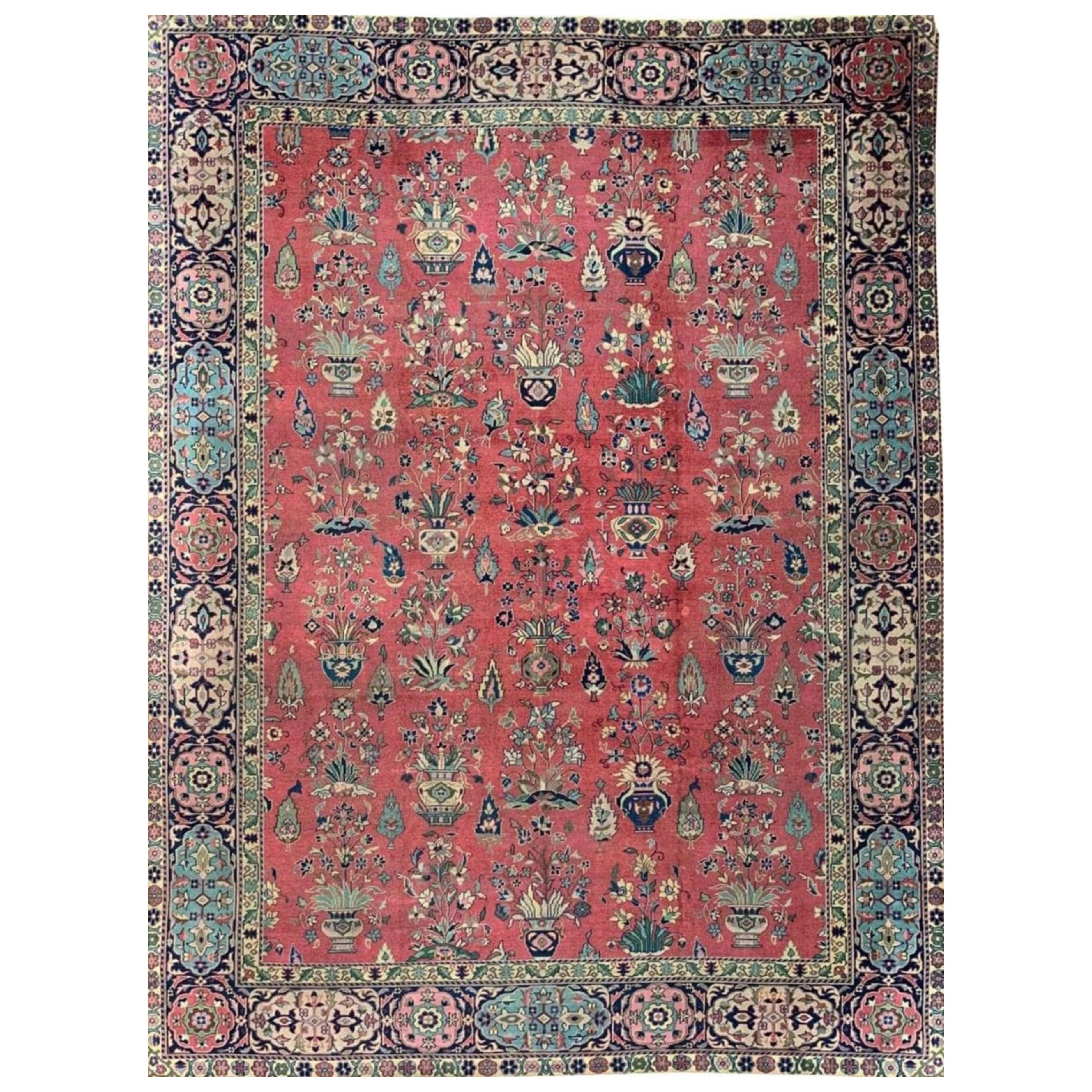10x13 Hand Knotted Antique Turkish Sparta Area Rug