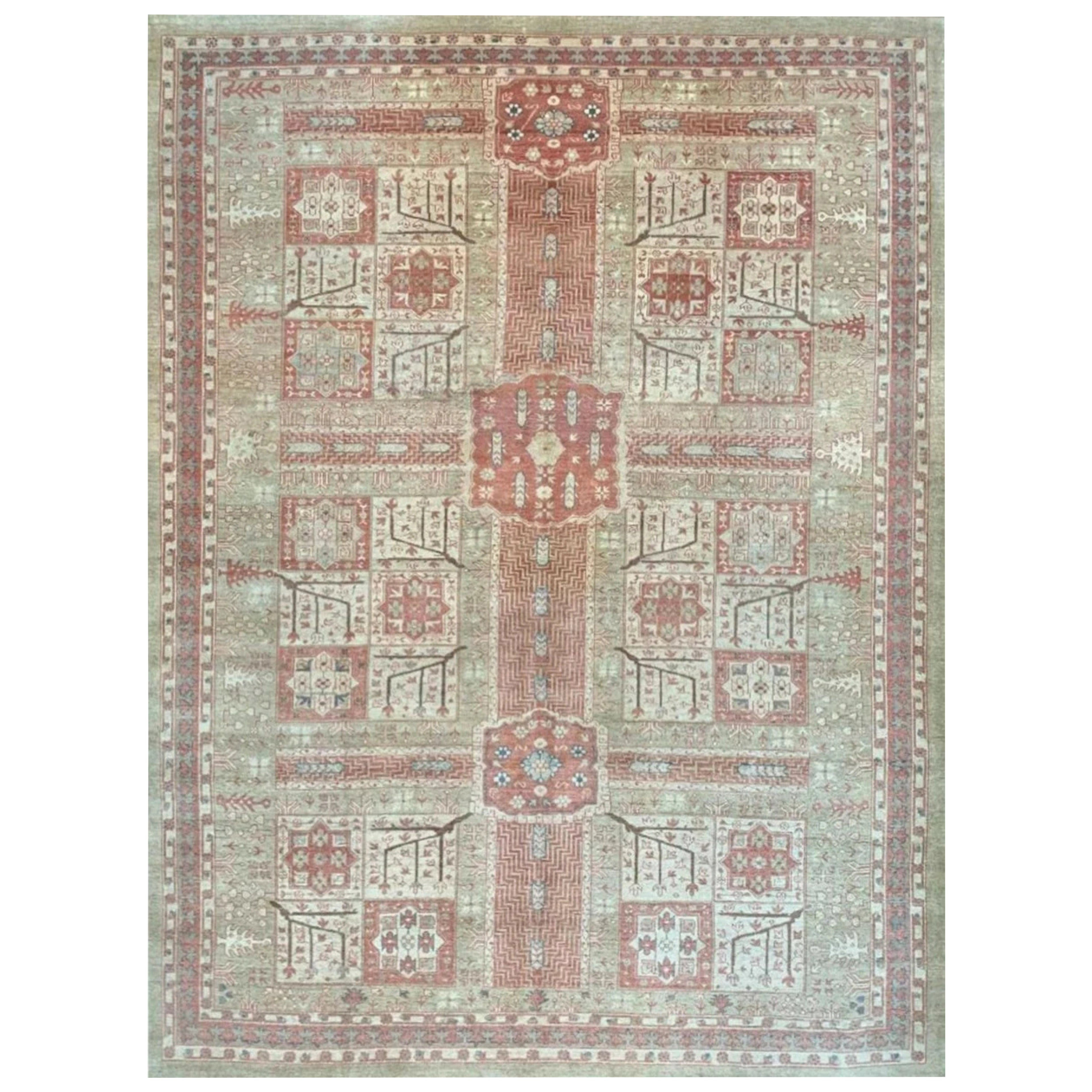 10x13 Hand-Knotted Old Bakshayesh Area Rug