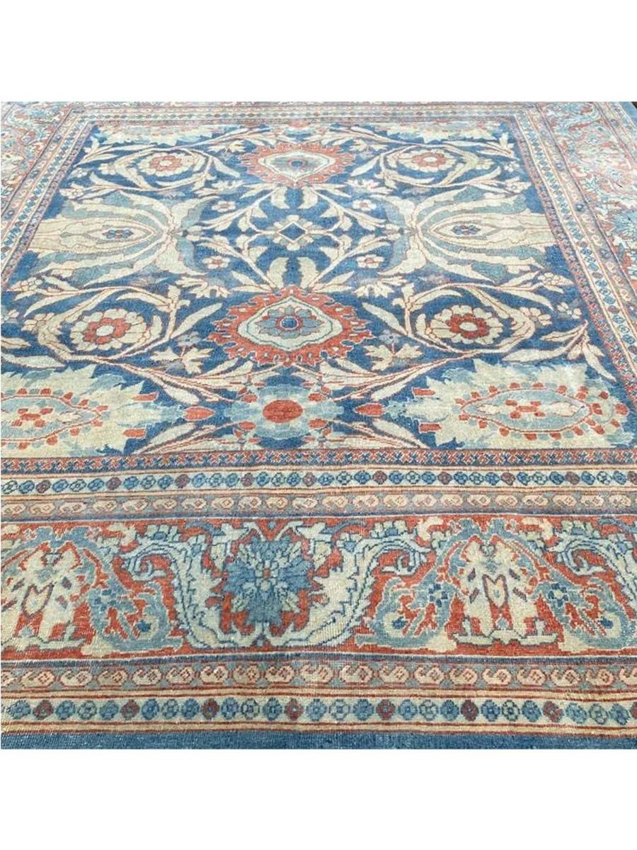 10x13 Hand-Knotted Old Persian Sultanabad Area Rug For Sale 8