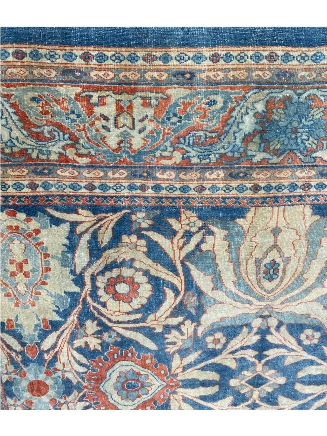 10x13 Hand-Knotted Old Persian Sultanabad Area Rug For Sale 1