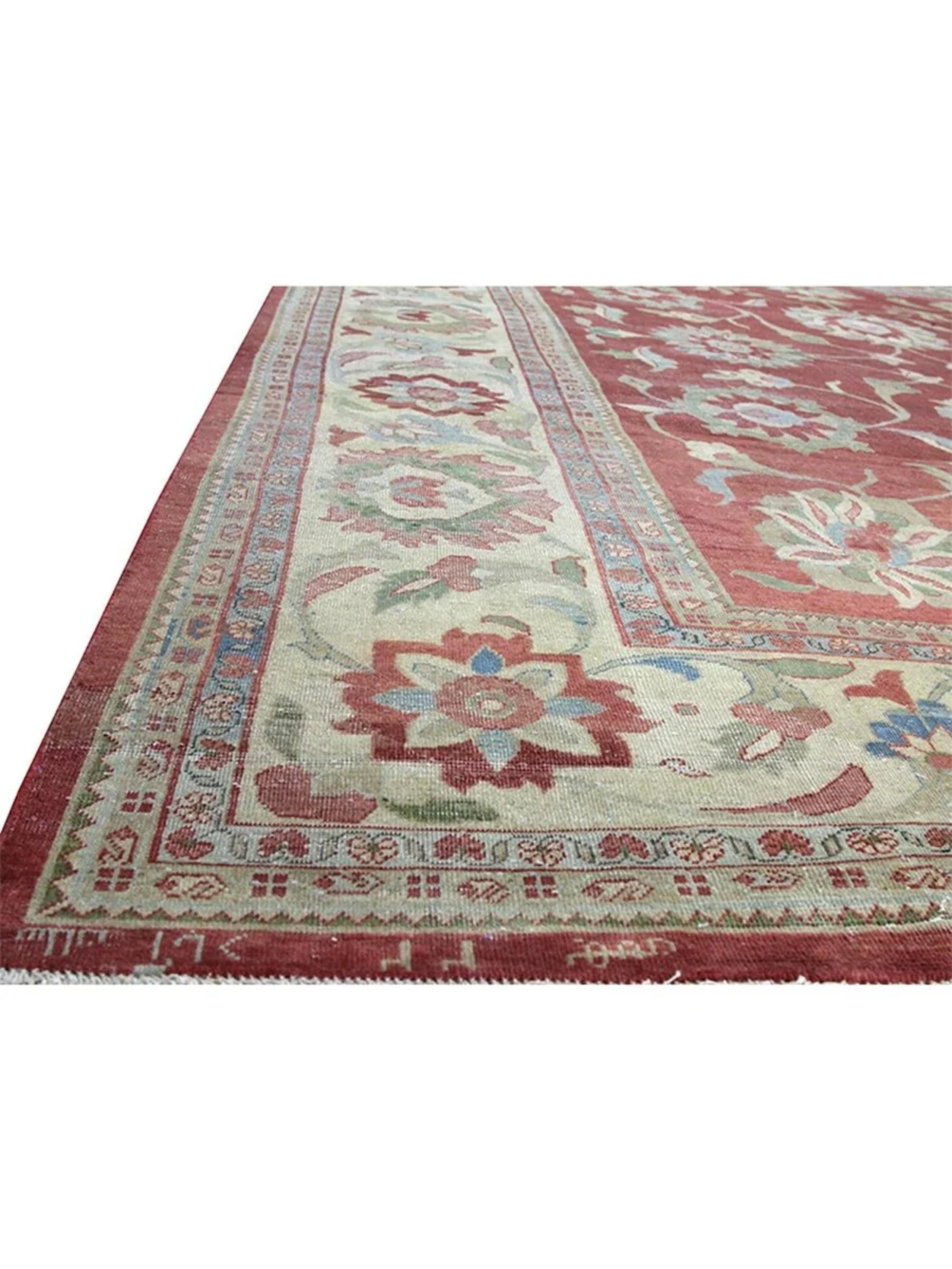 10x13 Hand Knotted Sultanabad Area Rug en venta 3