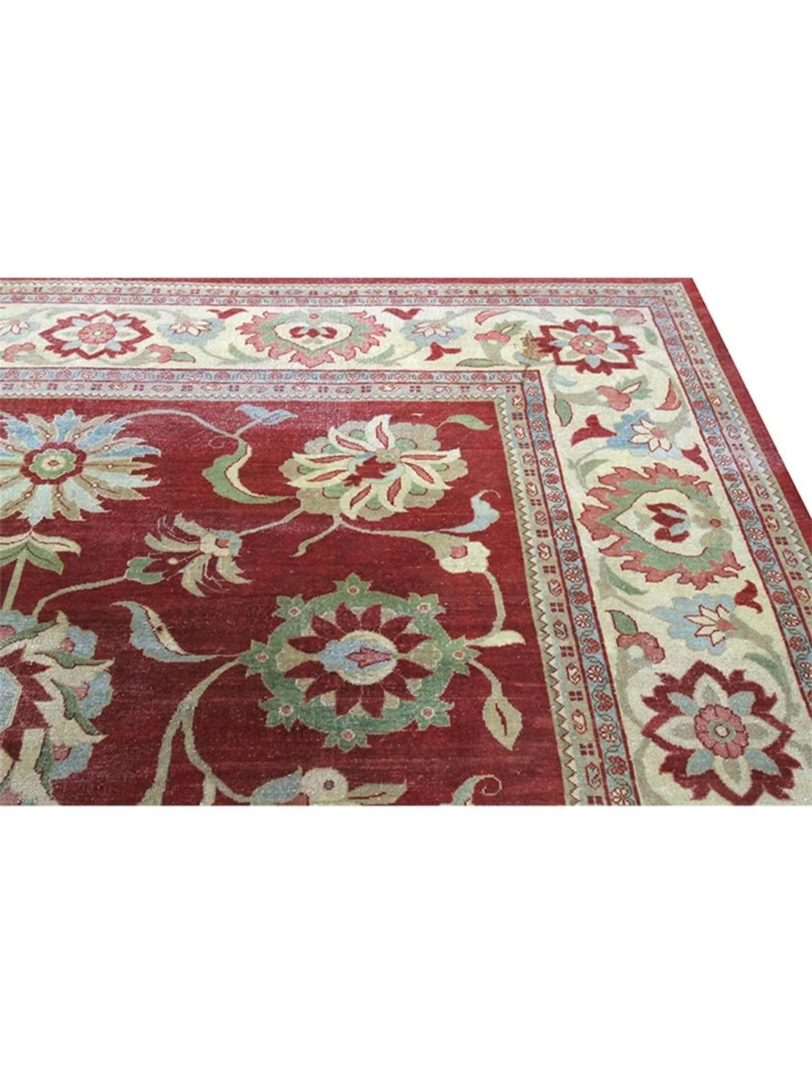 10x13 Hand Knotted Sultanabad Area Rug en venta 2