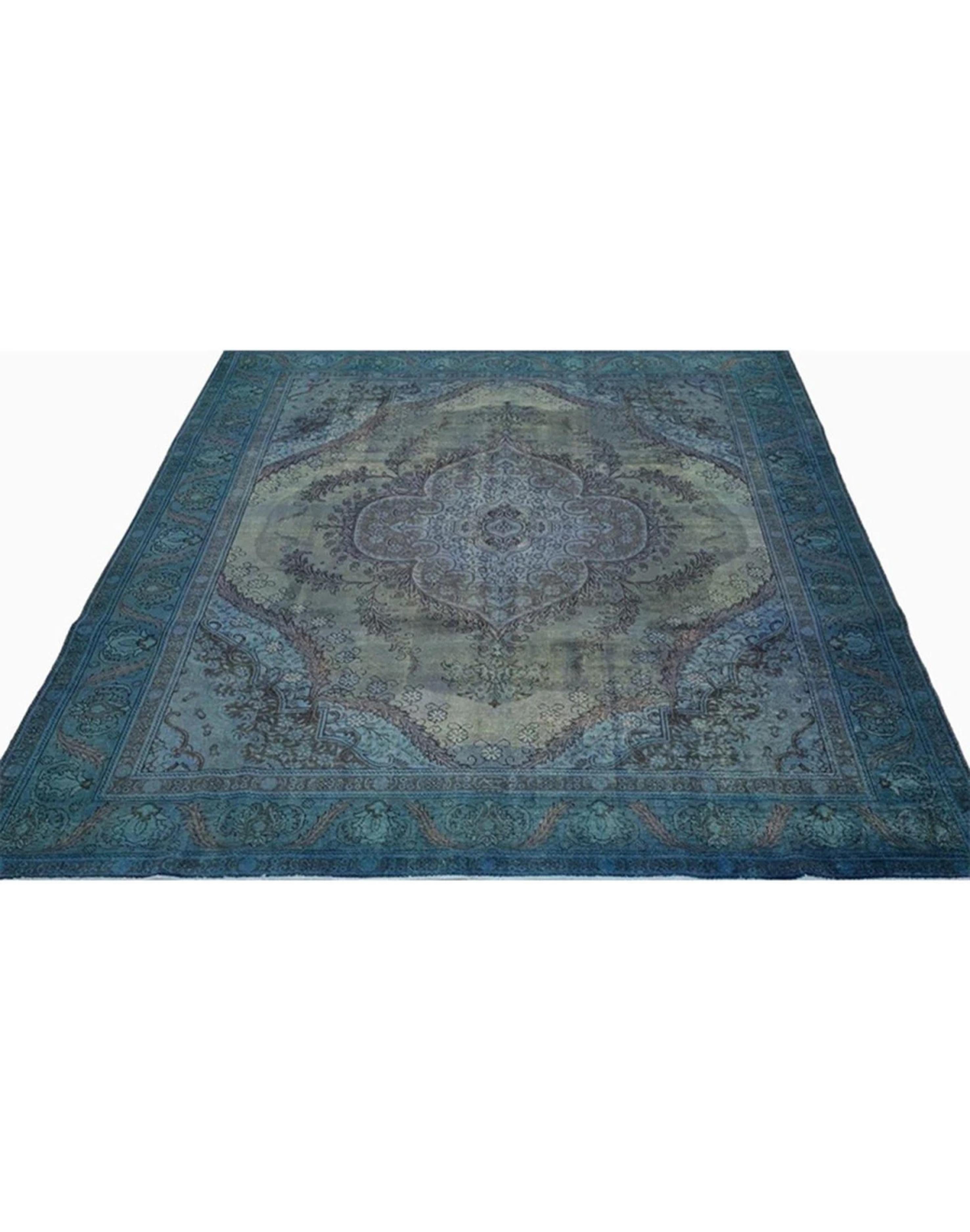 10x13 Handgeknüpft Vintage Distressed Overdyed Bereich Teppich (Sonstiges) im Angebot