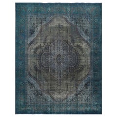 10x13 Hand-Knotted Vintage Distressed Overdyed Area Rug