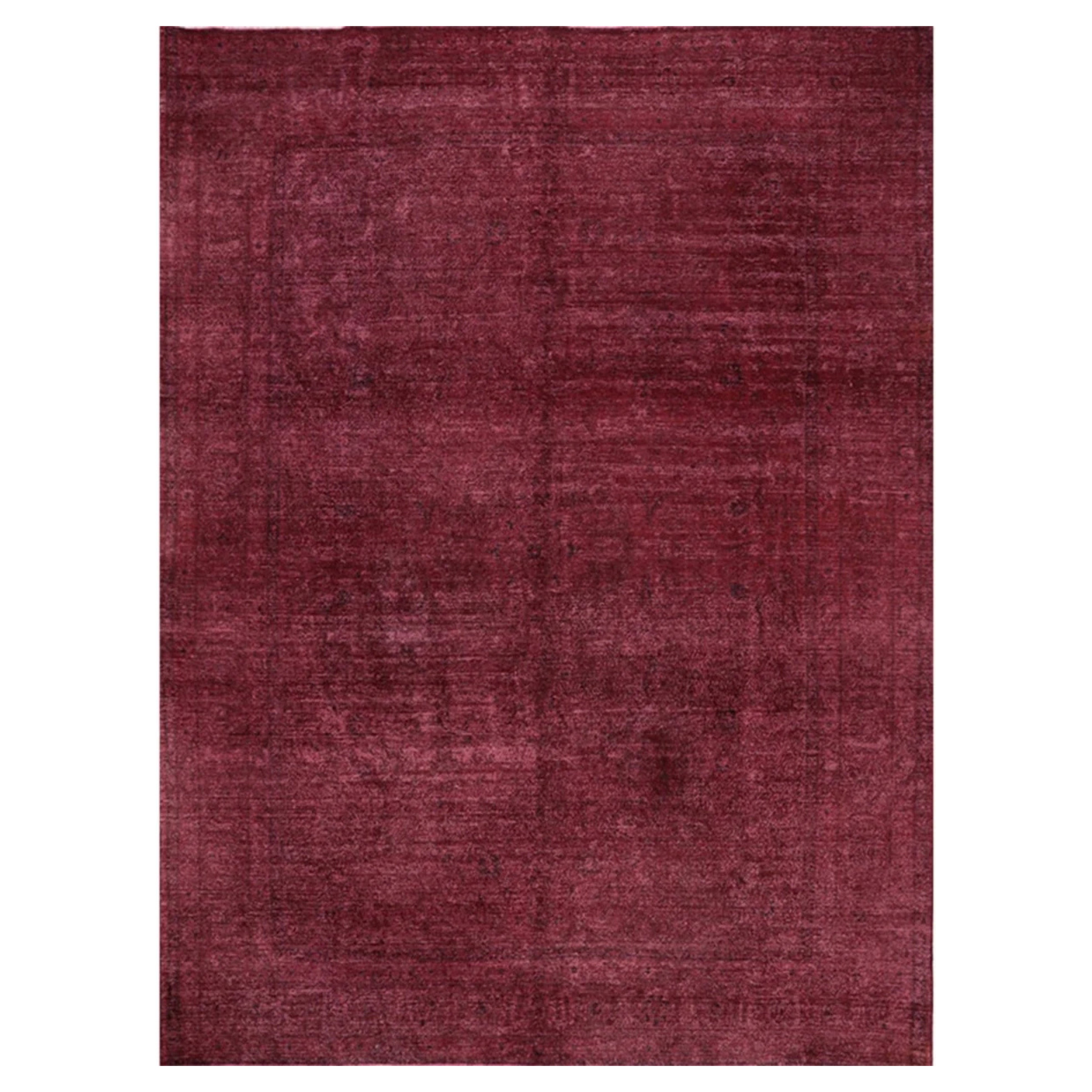 Tappeto per l
area 10x13 annodato a mano Vintage Distressed Overdyed