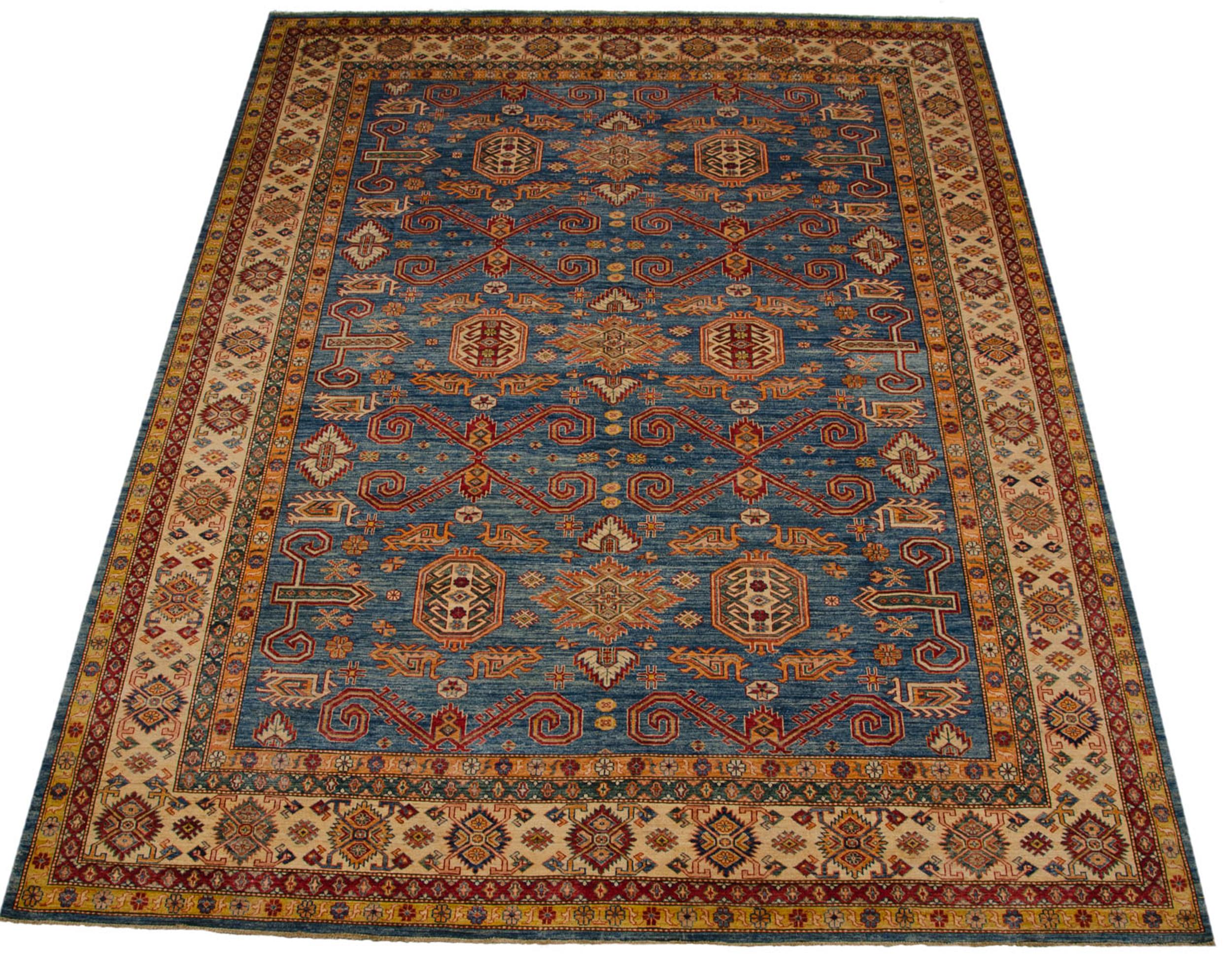 Contemporary New Fine Pakistani Caucasian Design Carpet For Sale