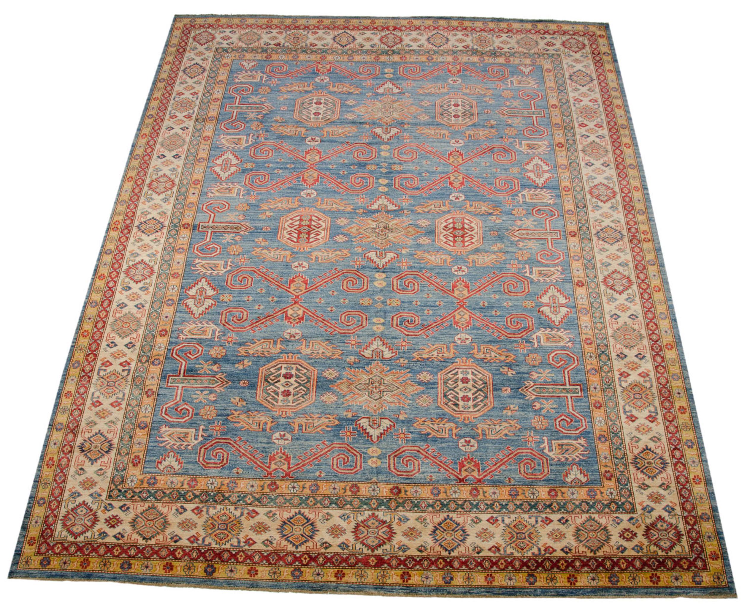 Wool New Fine Pakistani Caucasian Design Carpet For Sale