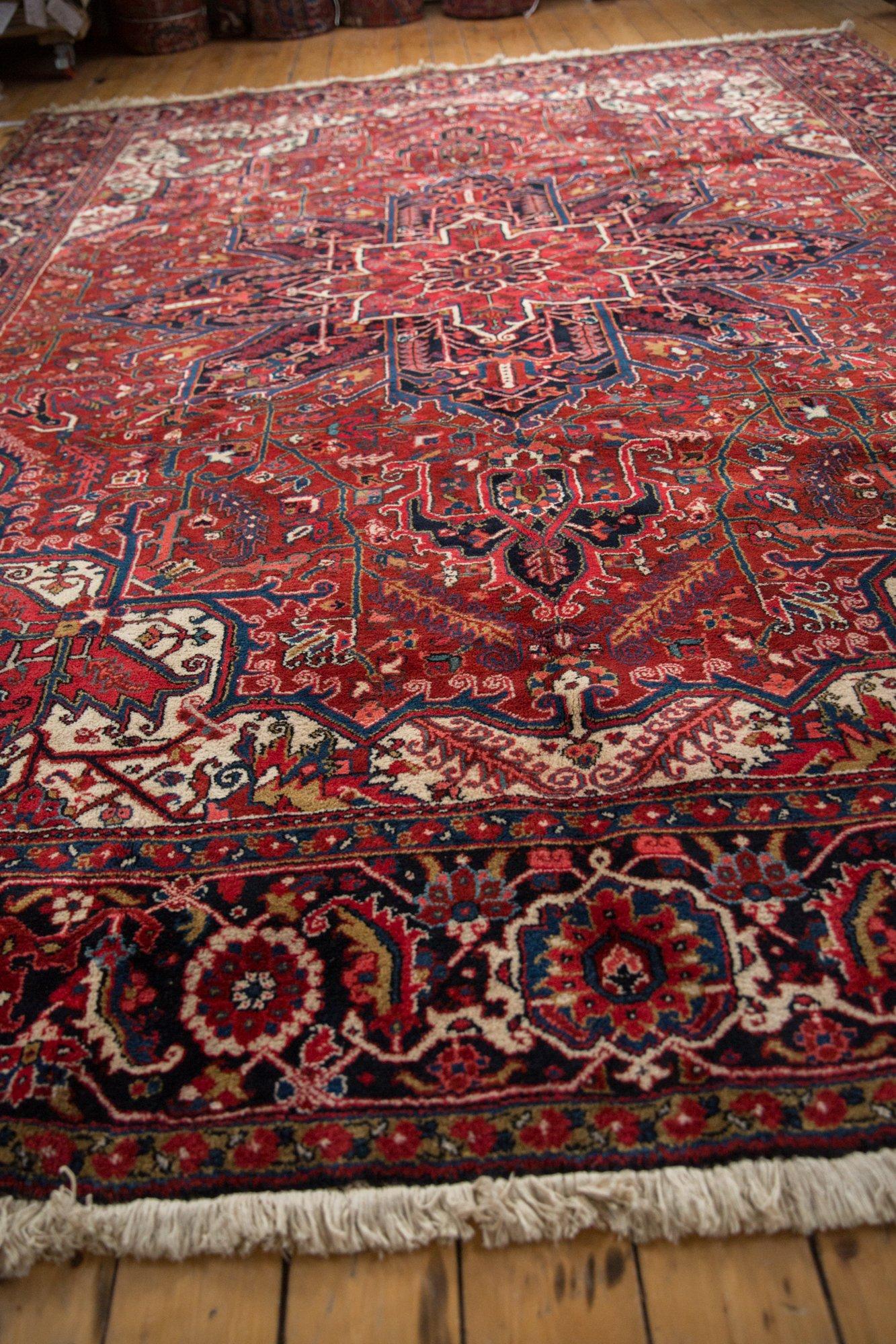 Wool Vintage Heriz Carpet For Sale