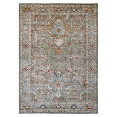 10'x13'10" Brown Peshawar Aryana with Bijar Garus Design Hand Knotsugs RUg