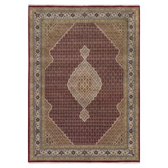 10
x13
10" Acajou Rouge Tabriz Mahi 175 KPSI Laine Knots Rugs Orientaux