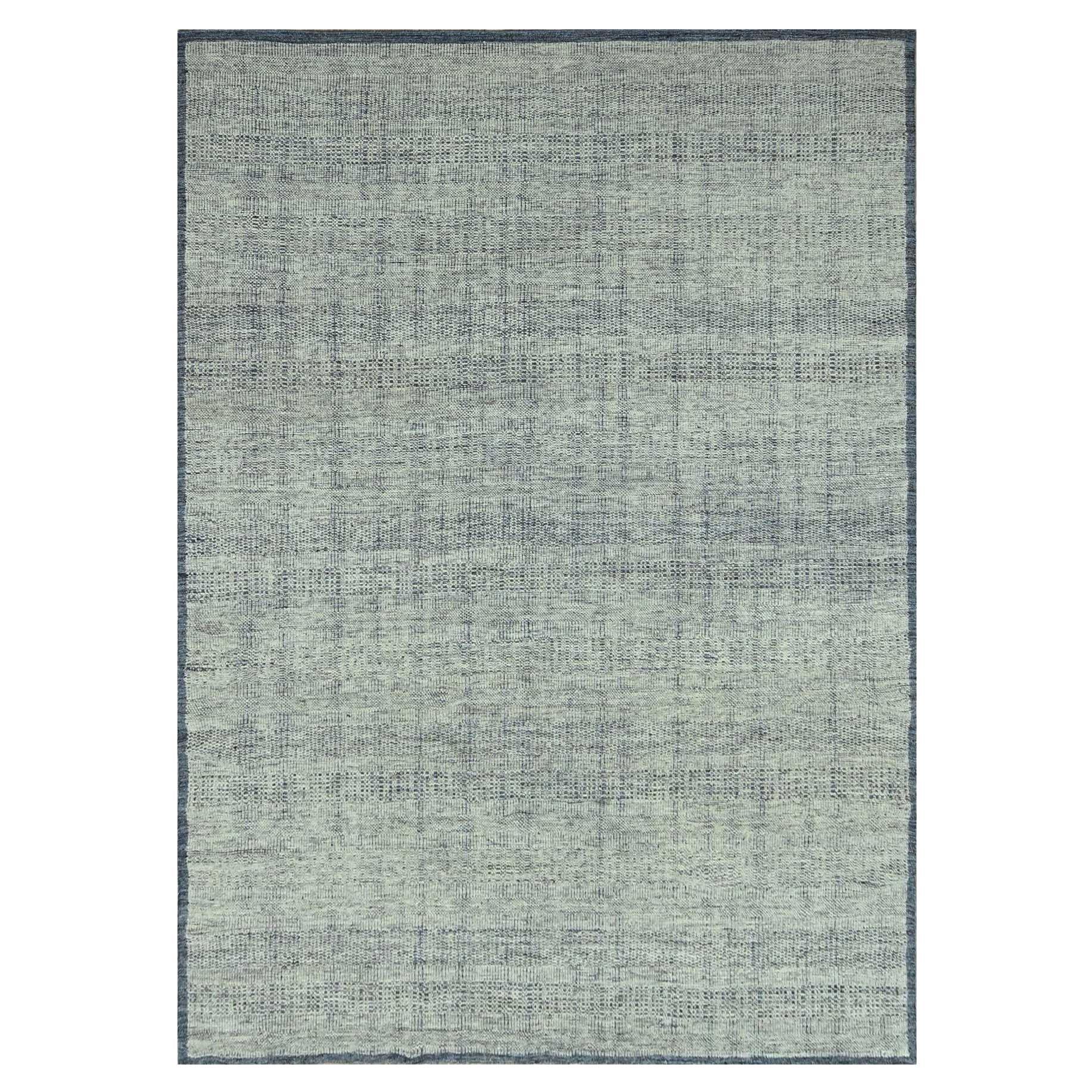 10
x13
10" Teal Blau Hand geknüpft Oxidiert Gras Design Reine Wolle Orientteppich