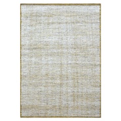 10
x13
10" Yellow Oxidized Grass Design with Exposed Warps Hand Knotted Wool Rug