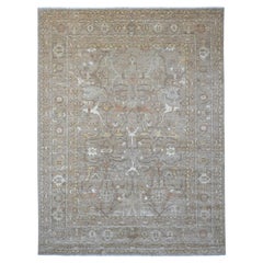 10
x13
3" Light Brown Hand Knotted Peshawar with Bijar Garus Design All Wool Rug