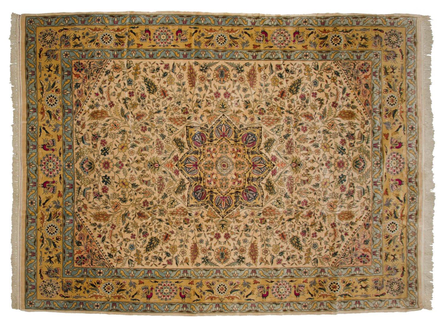 Mid-20th Century Vintage Fine Bulgarian Isfahan Design Carpet For Sale