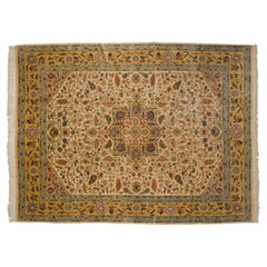 Vintage Fine Bulgarian Isfahan Design Carpet