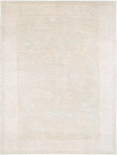 10x13.7 ft Tappeto tradizionale annodato a mano per il soggiorno. Tappeto 100% lana