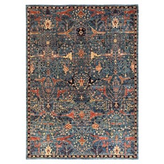 10
x13
7" Imperial Blue Bijar Garus Design Aryana Grade Hand Knotted Wool Rug