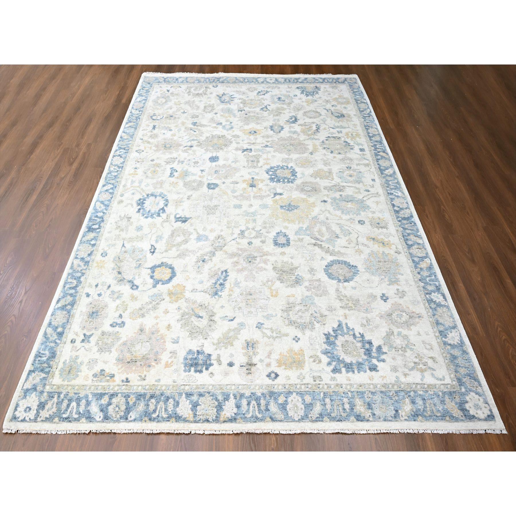 Chiffon Weiß, Handgeknüpft, Distressed, Antik Persisch mit Ziegler Mahal Design, Oxidiert, Null Flor, Niedrig rasiert, Reine Wolle, Orientteppich
Primäre MATERIALIEN: Wolle
Latex: Kein Flor 
Höhe: 0,25 Zoll
Stil: Traditionell
Grundfarbe: