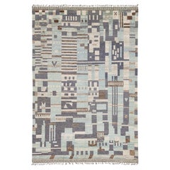 10x14 Abstract Urban Nomad: Modern Moroccan Style Handmade Wool Rug