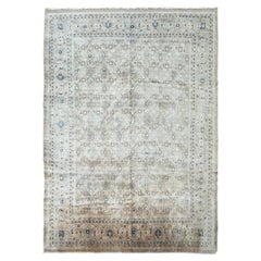 Alfombra turca antigua de Oushak, 10x14, estilo Arts & Crafts, 305 cm x 432 cm, hacia 1930
