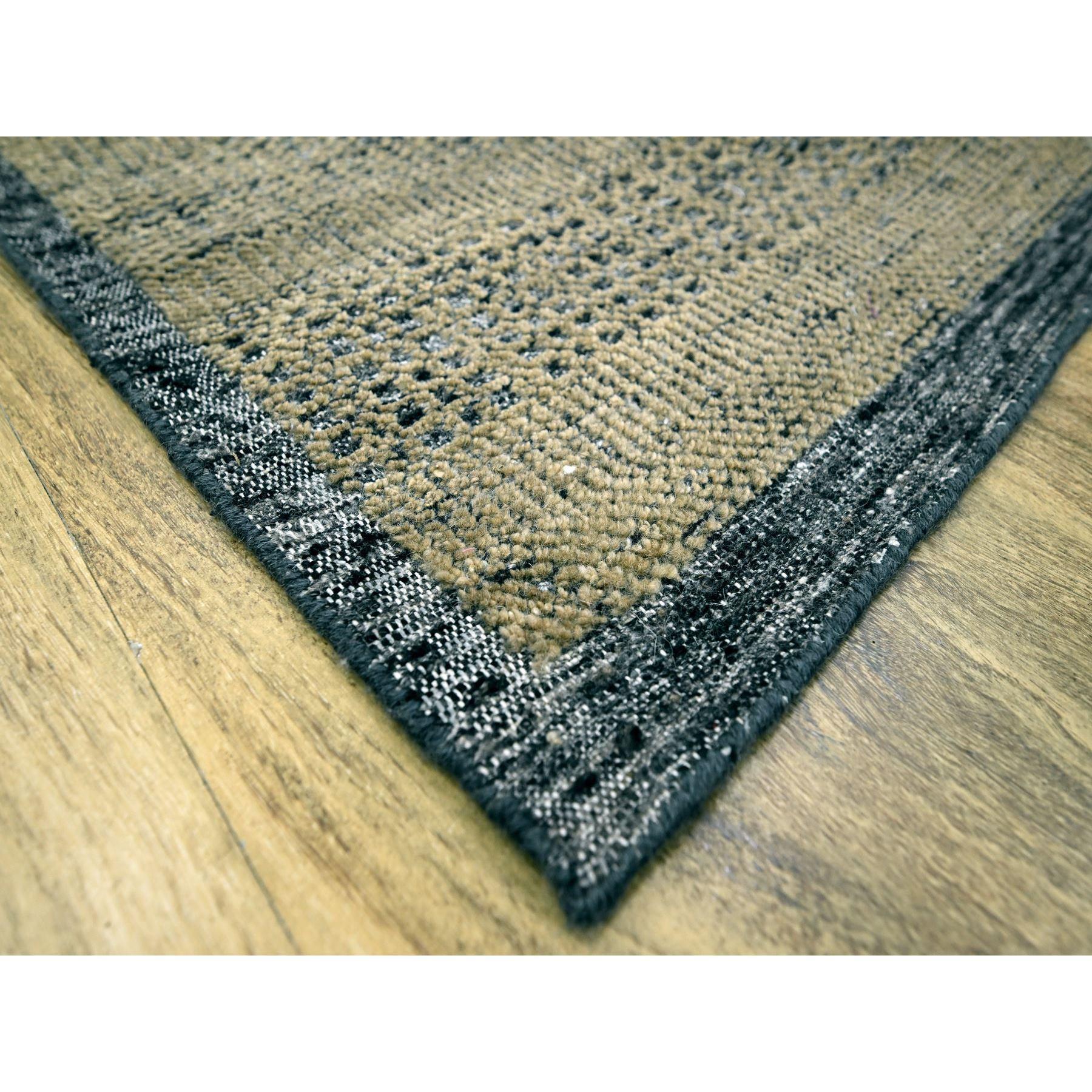 10'x14' Braun & Schwarz Oxidiert Gras Design Hand geknüpft alle Wolle Orientteppich im Zustand „Neu“ im Angebot in Carlstadt, NJ