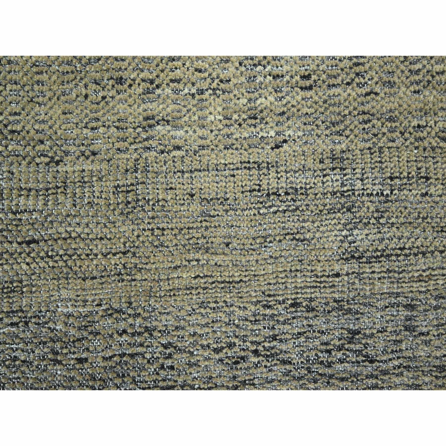 10'x14' Braun & Schwarz Oxidiert Gras Design Hand geknüpft alle Wolle Orientteppich im Angebot 1