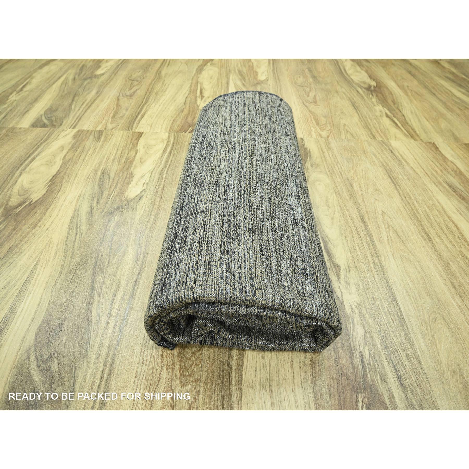 10'x14' Braun & Schwarz Oxidiert Gras Design Hand geknüpft alle Wolle Orientteppich im Angebot 2