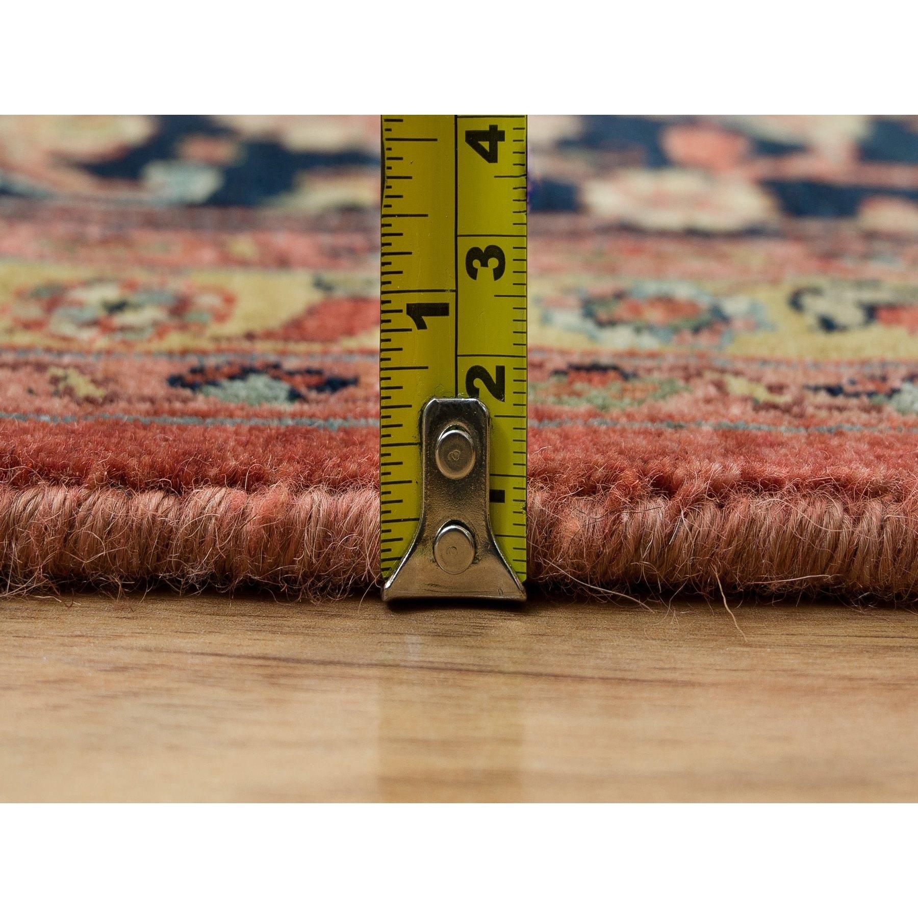 Alfombra Oriental Heris Re-Creación Pura Lana Anudada a Mano Rojo Bruschetta 10'x14' en venta 3