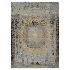 10
x14
 Ecru Brown Broken and Erased Tappeto orientale in seta e lana annodato a mano