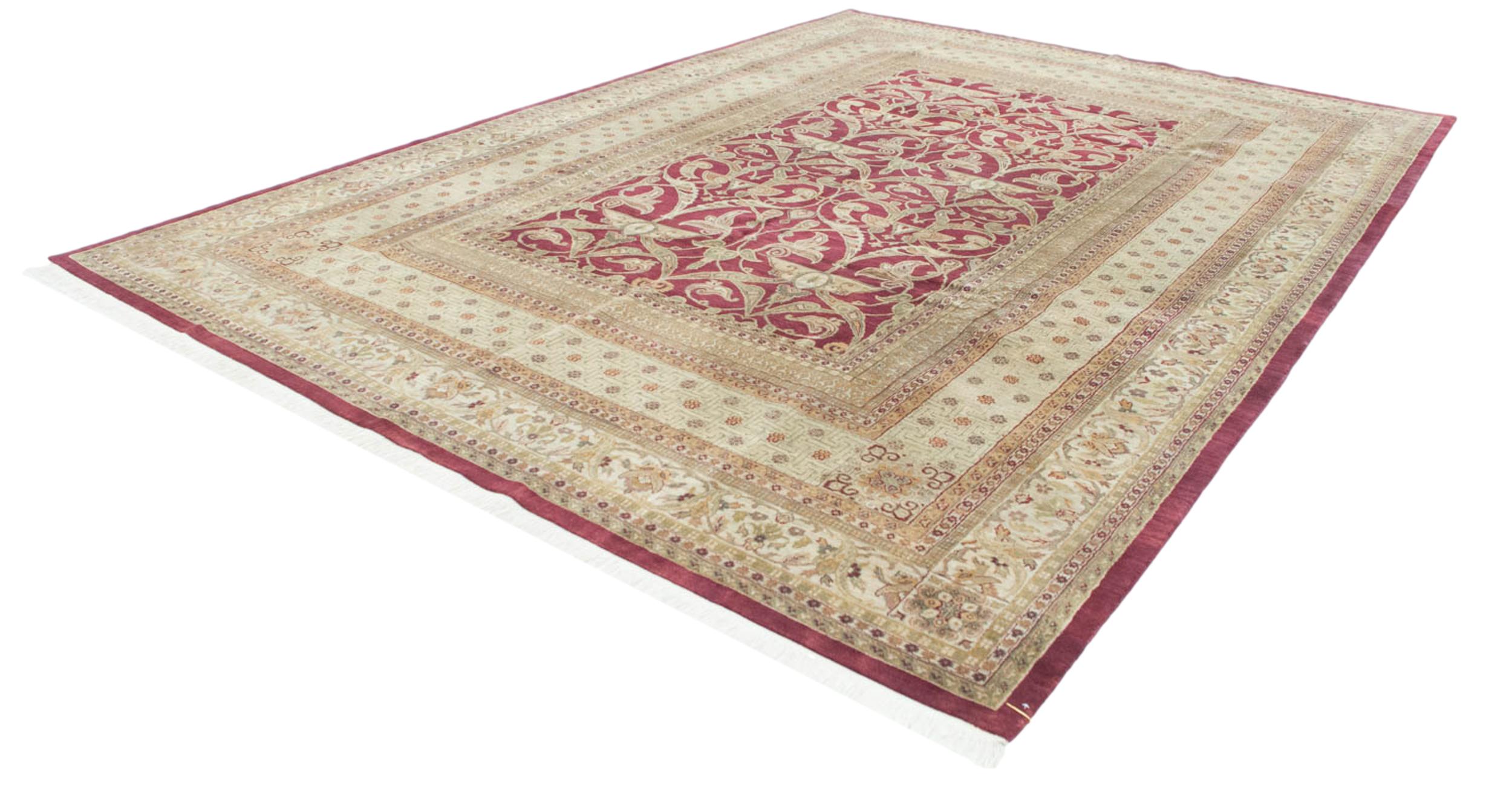 Contemporary Fine Indian Art Nouveau Design Carpet For Sale