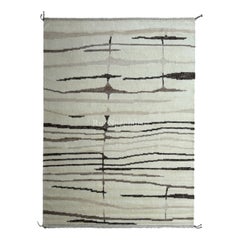 Moderner marokkanischer 10x14 Ft Teppich im Berberstil. Kundenspezifische Optionen möglich. 100 % Wolle