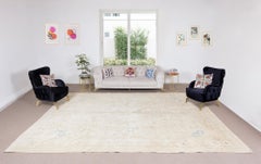 10x14 Ft One-of-a-kind Antique Washed Vintage Hand-knotted Large Wool Rug