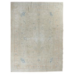 10x14 Ft One-of-a-kind Vintage Washed Vintage Hand-knotted Large Wool Rug