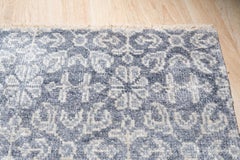 10x14 Gray Hand-Knotted Wool Faded Floral Lattice Geometric Modern Carpet Rug