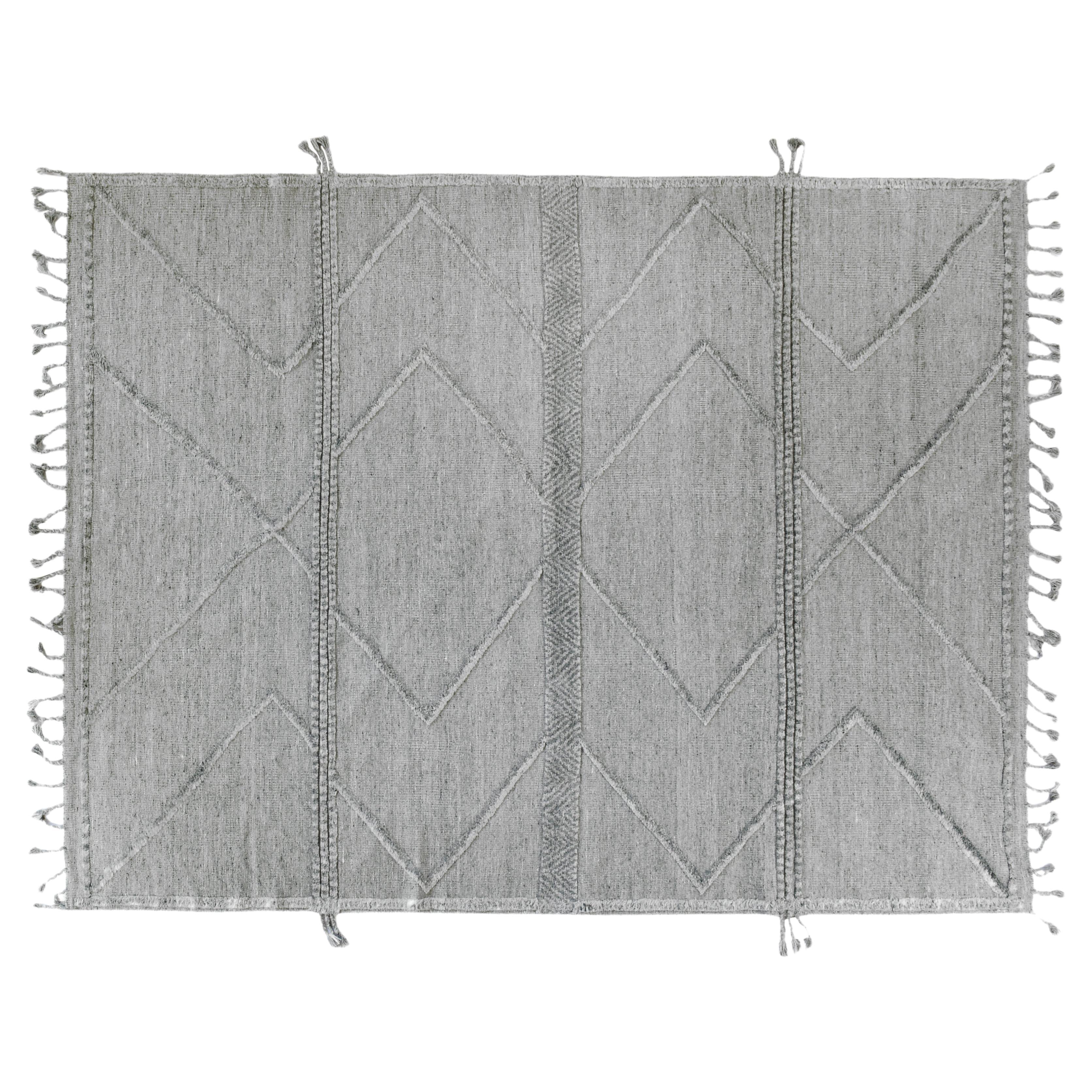 Alfombra Marroquí Moderna Gris 10'x14
