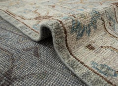 10x14 Gray Turkish Oushak Hand Knotted Wool Rug For Living Room ( G - 13234 )