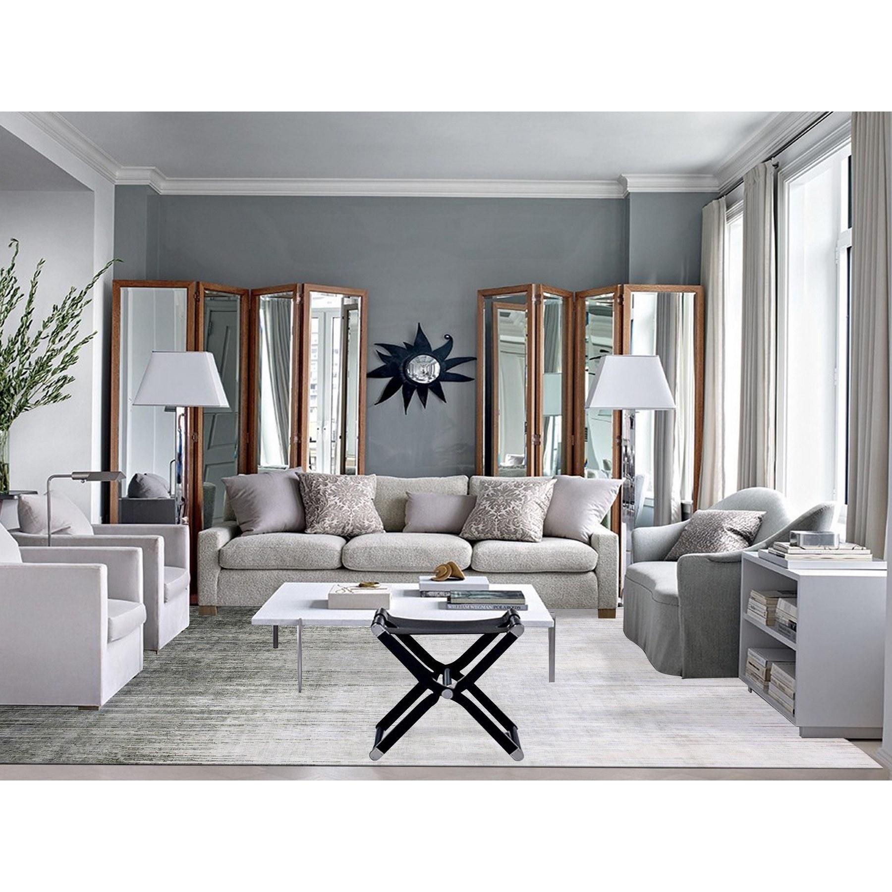 Si tratta di un autentico esemplare unico di Tappeto Orientale Annodato a Mano in Pura Seta e Lana Testurizzata con Design/One Grigio Antracite. È stato annodato per mesi e mesi secondo le secolari tecniche di tessitura persiana da esperti