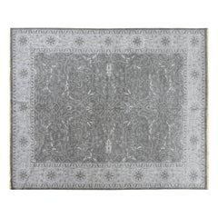 10'x14' Grey Floral Design Rug