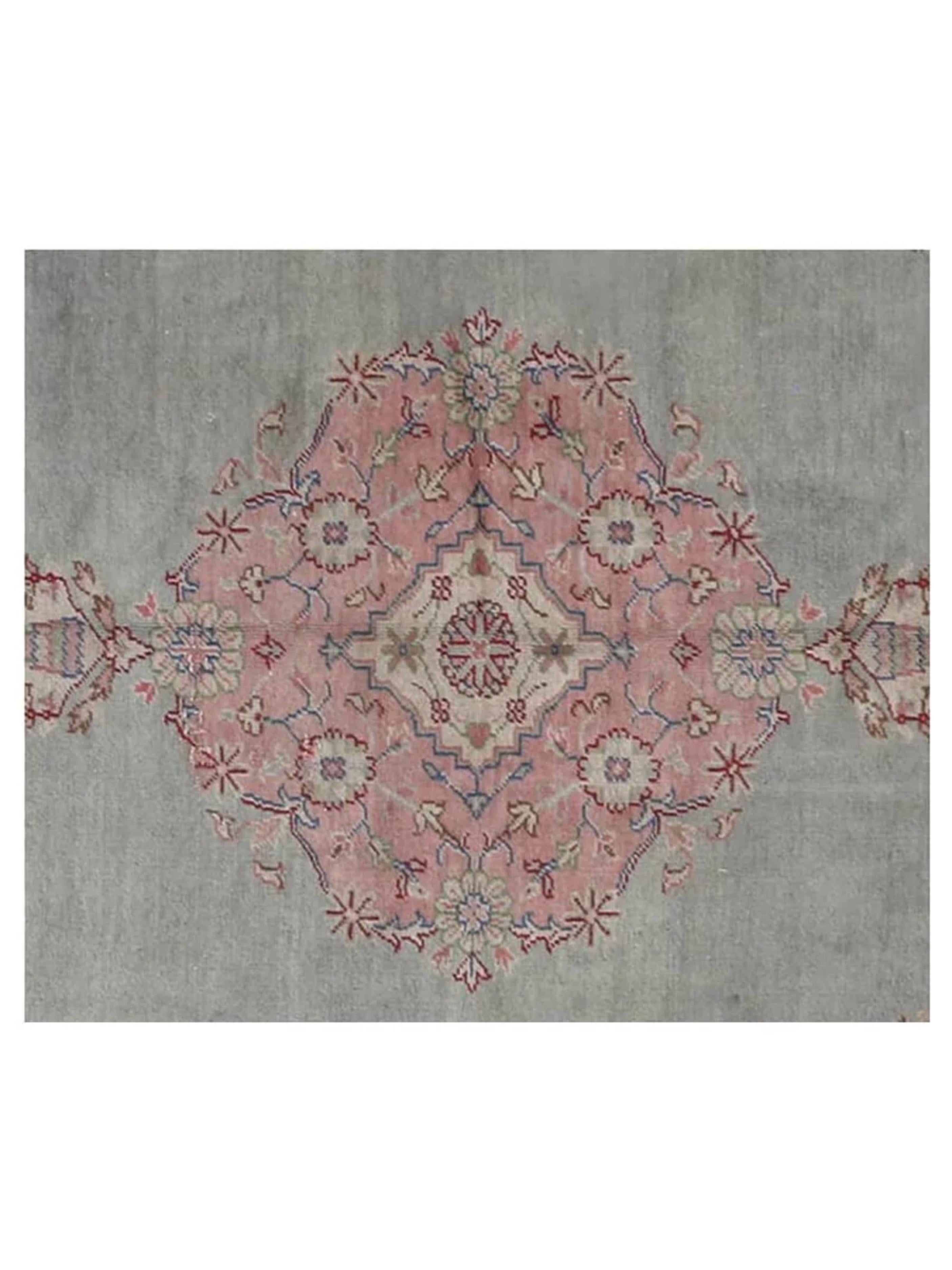 10x14 Handgeknüpfter antiker türkischer Oushak-Teppich (Türkisch) im Angebot