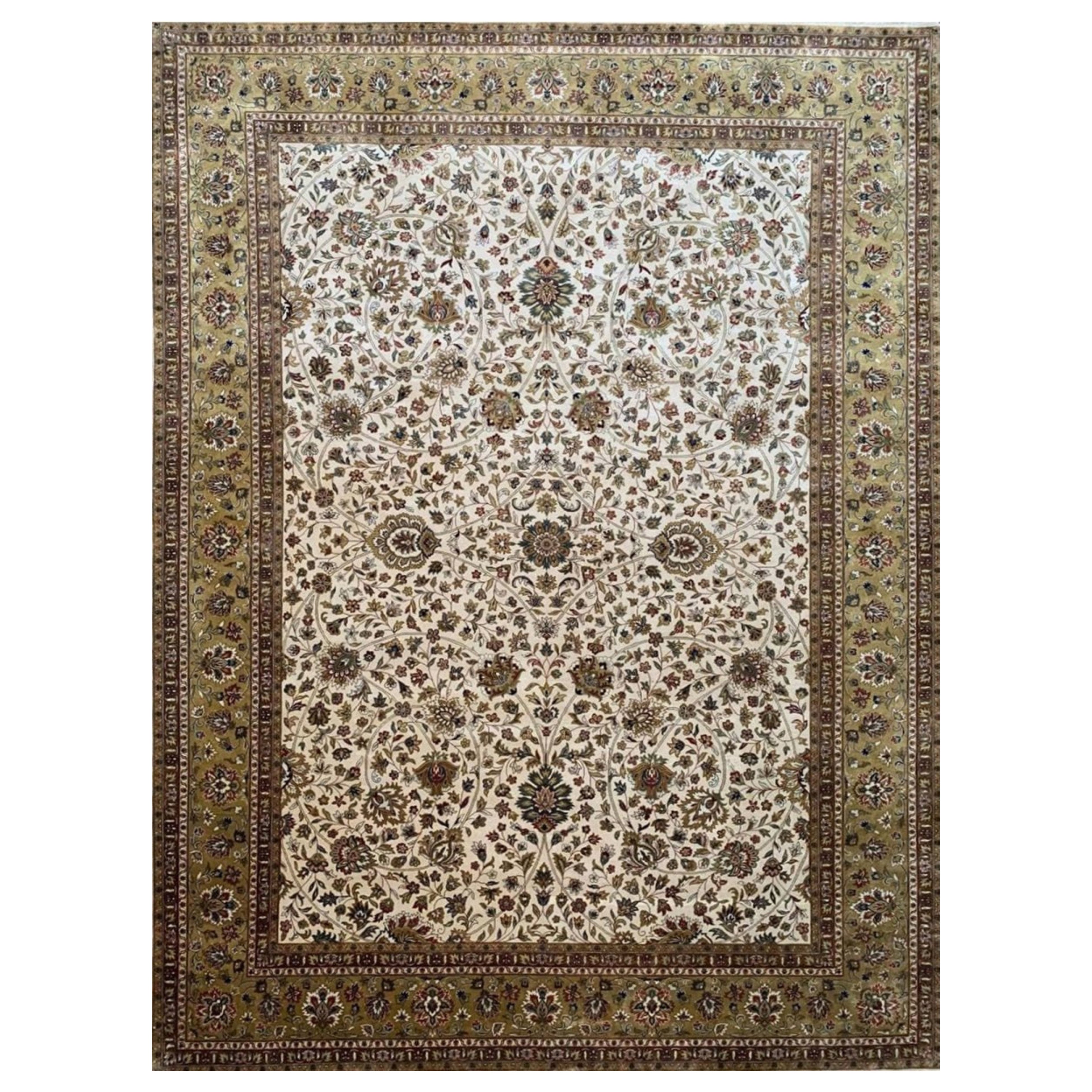 10x14 Hand Knotted Handwoven Indian Agra Area Rug